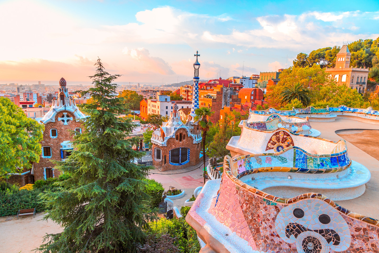 Panorama Barcelony + Park Güell