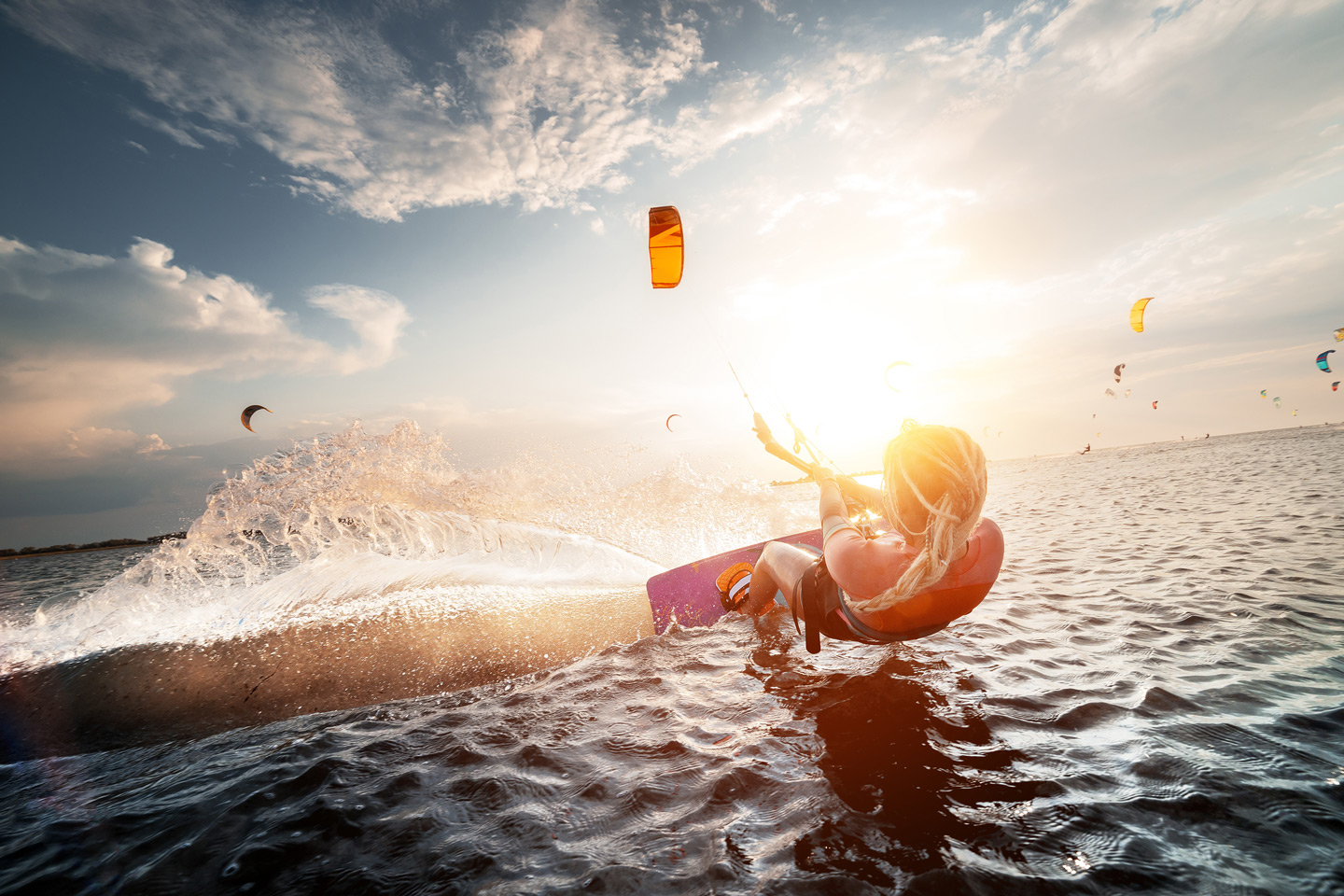 Kitesurfing